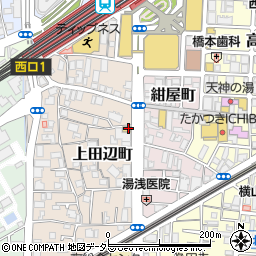 セブンイレブン高槻上田辺町店周辺の地図