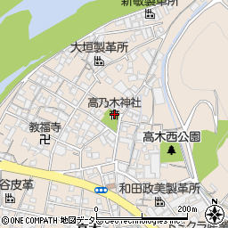 高乃木神社周辺の地図