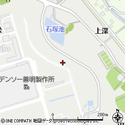 愛知県西尾市善明町石塚周辺の地図