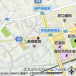 静岡県藤枝市瀬戸新屋148-1周辺の地図