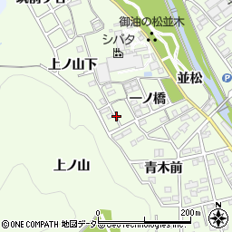 愛知県豊川市御油町上ノ山下周辺の地図