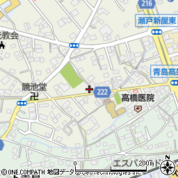 上青島焼津線周辺の地図