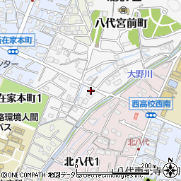 兵庫県姫路市八代宮前町8-18周辺の地図