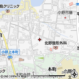 兵庫県小野市上本町208周辺の地図