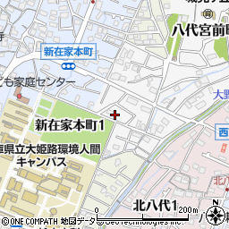 兵庫県姫路市八代宮前町5-3周辺の地図