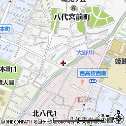 兵庫県姫路市八代宮前町9-2周辺の地図