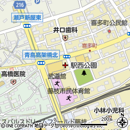 ノジマ藤枝駅前店駐車場周辺の地図