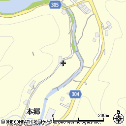 島根県浜田市内村町本郷72周辺の地図