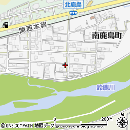 三重県亀山市南鹿島町周辺の地図