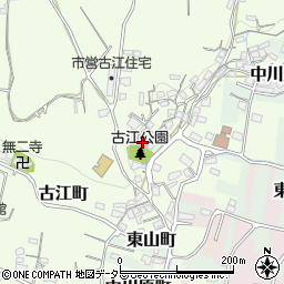 池田市役所　児童館周辺の地図