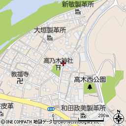 兵庫県姫路市花田町高木501周辺の地図