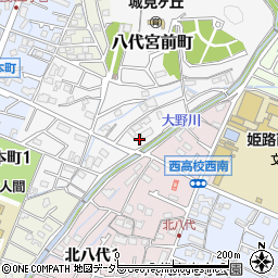 兵庫県姫路市八代宮前町9-3周辺の地図