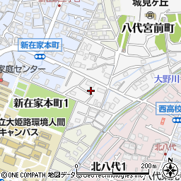 兵庫県姫路市八代宮前町6-1周辺の地図