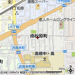 大阪府高槻市南松原町周辺の地図