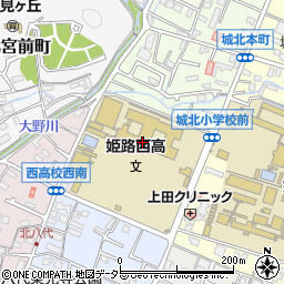 兵庫県立姫路西高等学校周辺の地図