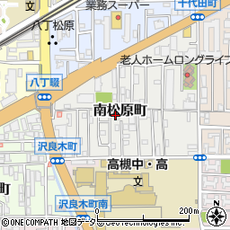 大阪府高槻市南松原町周辺の地図