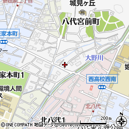 兵庫県姫路市八代宮前町12-16周辺の地図
