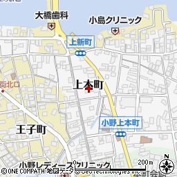 兵庫県小野市上本町124周辺の地図