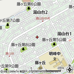 兵庫県川西市湯山台1丁目周辺の地図