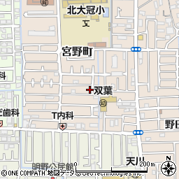 大阪府高槻市宮野町19-10周辺の地図