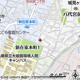 兵庫県姫路市八代宮前町4-20周辺の地図