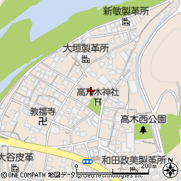 兵庫県姫路市花田町高木499周辺の地図