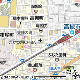 リーガルシューズ高槻店周辺の地図