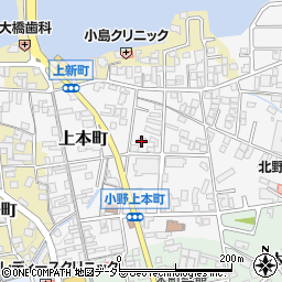 兵庫県小野市上本町198周辺の地図
