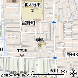 宮野町公民館周辺の地図
