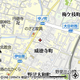兵庫県姫路市威徳寺町17周辺の地図