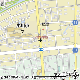 小川小学校周辺の地図