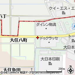 京都府京田辺市大住大峯周辺の地図