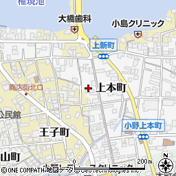 兵庫県小野市上本町70周辺の地図