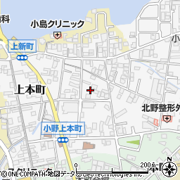 兵庫県小野市上本町191周辺の地図