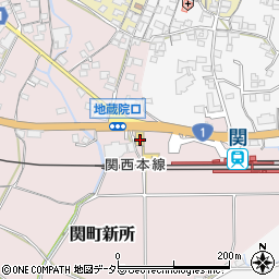 亀山市役所　道の駅・関宿周辺の地図