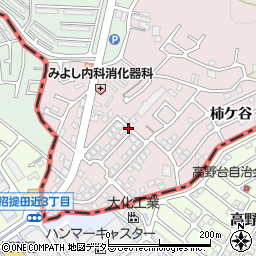 京都府八幡市八幡柿ケ谷周辺の地図