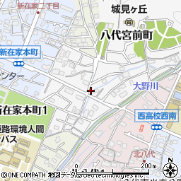 兵庫県姫路市八代宮前町13-7周辺の地図