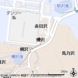 愛知県額田郡幸田町深溝蜆沢周辺の地図