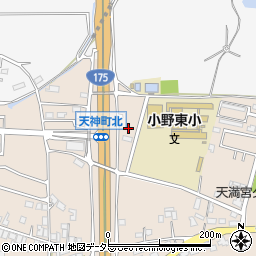 兵庫県小野市天神町1185-26周辺の地図
