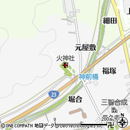 火神社周辺の地図