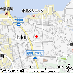 兵庫県小野市上本町193周辺の地図
