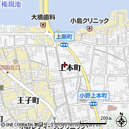 兵庫県小野市上本町81周辺の地図