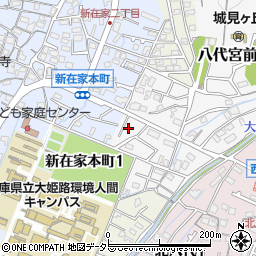 兵庫県姫路市八代宮前町4-10周辺の地図