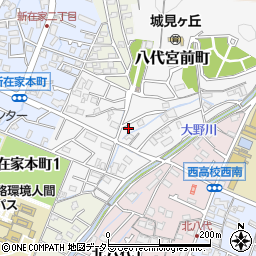 兵庫県姫路市八代宮前町13-10周辺の地図