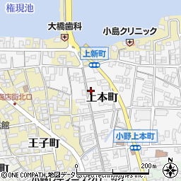 兵庫県小野市上本町80周辺の地図
