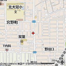 大阪府高槻市宮野町12-19周辺の地図
