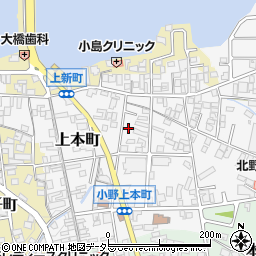兵庫県小野市上本町181周辺の地図