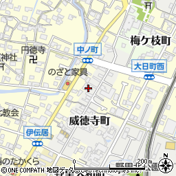 兵庫県姫路市威徳寺町14周辺の地図