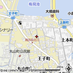 上新町公民館周辺の地図