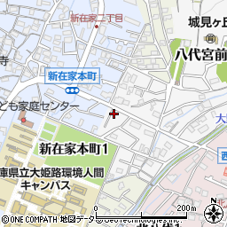 兵庫県姫路市八代宮前町4-12周辺の地図
